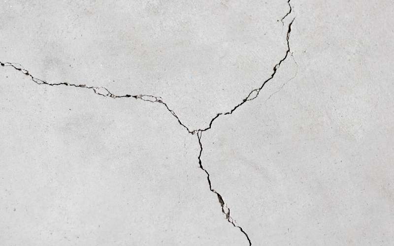 Cracked Concrete floor